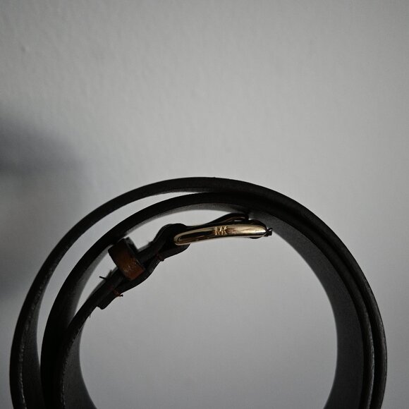 Michael Kors Leather Belt – Medium Brown – Gold Buckle – 41” - Picture 1 of 8